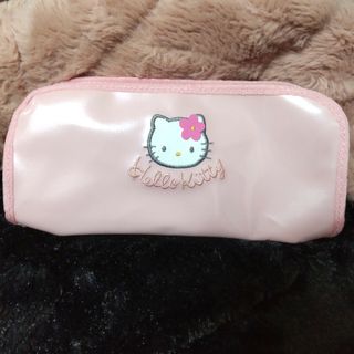 サンリオ - ハローキティ、ポーチ、ペンケース、ピンク、当時物、1997