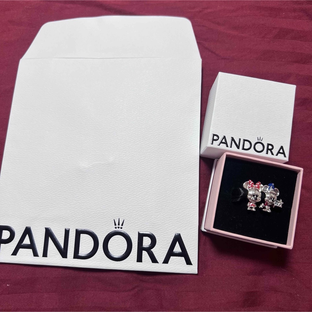 PANDORA - pandora パンドラ ディズニーミニーとミッキー チャームの