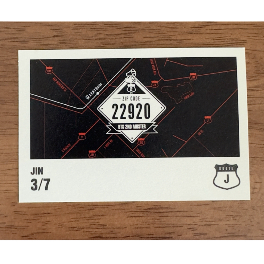 BTS ZIP CODE 22920 ミニフォト コンプ