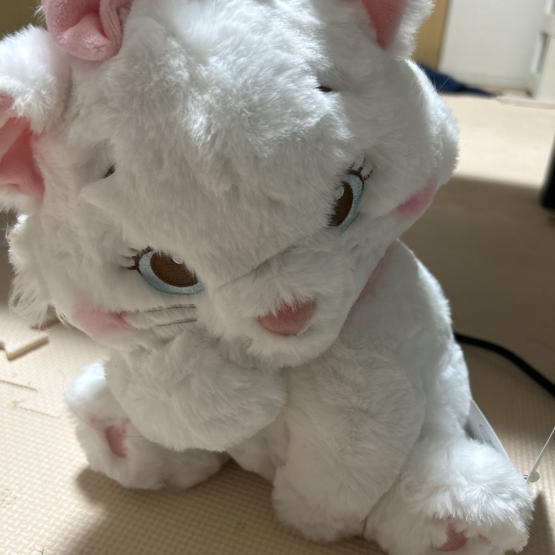 マリー ぬいぐるみ ディズニー おすわり おしゃれキャット ぺったん