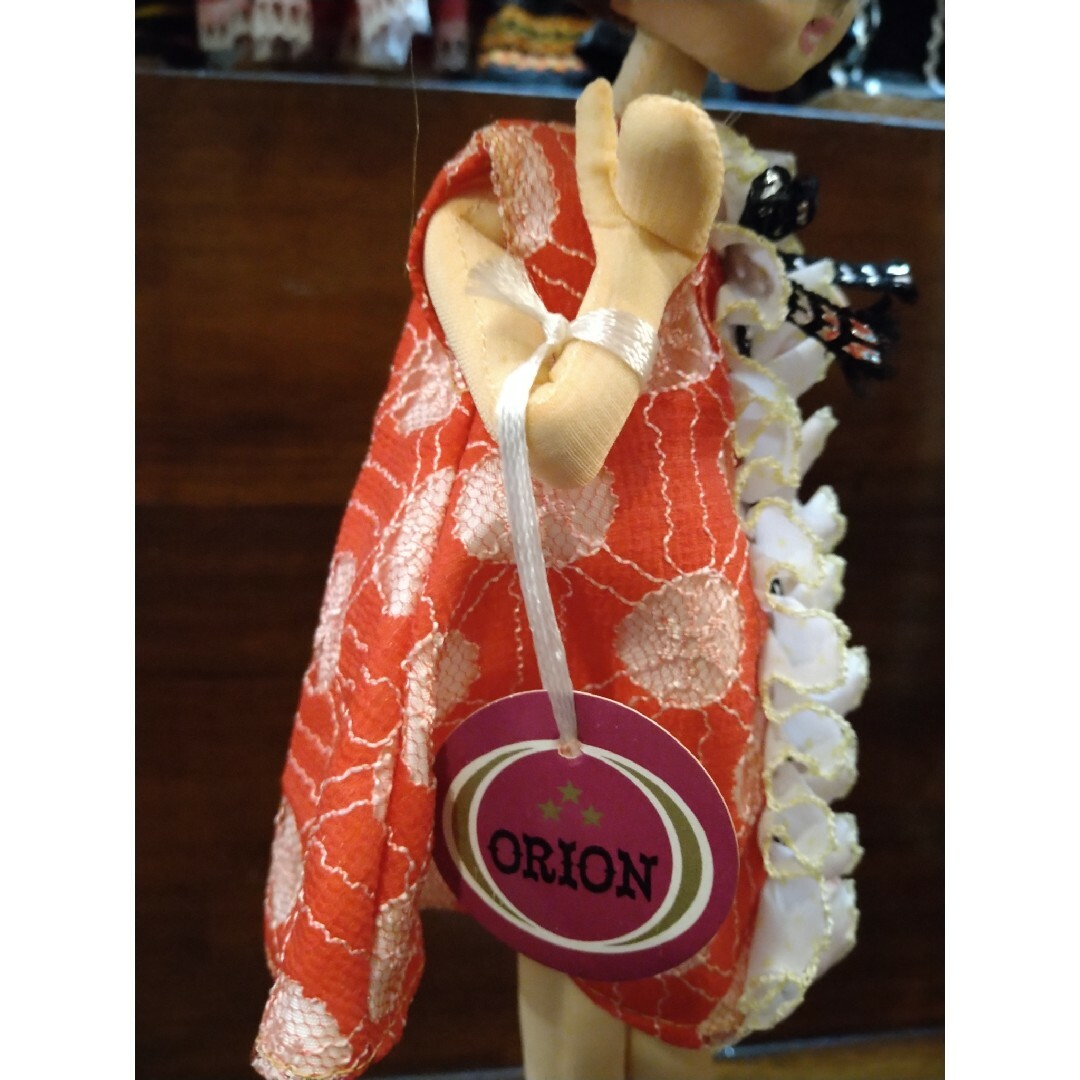 昭和レトロ さくら人形 ピンク 水玉 リボン ヴィンテージの通販 by