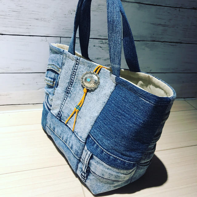 Ron Herman - デニムパッチワークのネイティヴトートバッグの通販 by