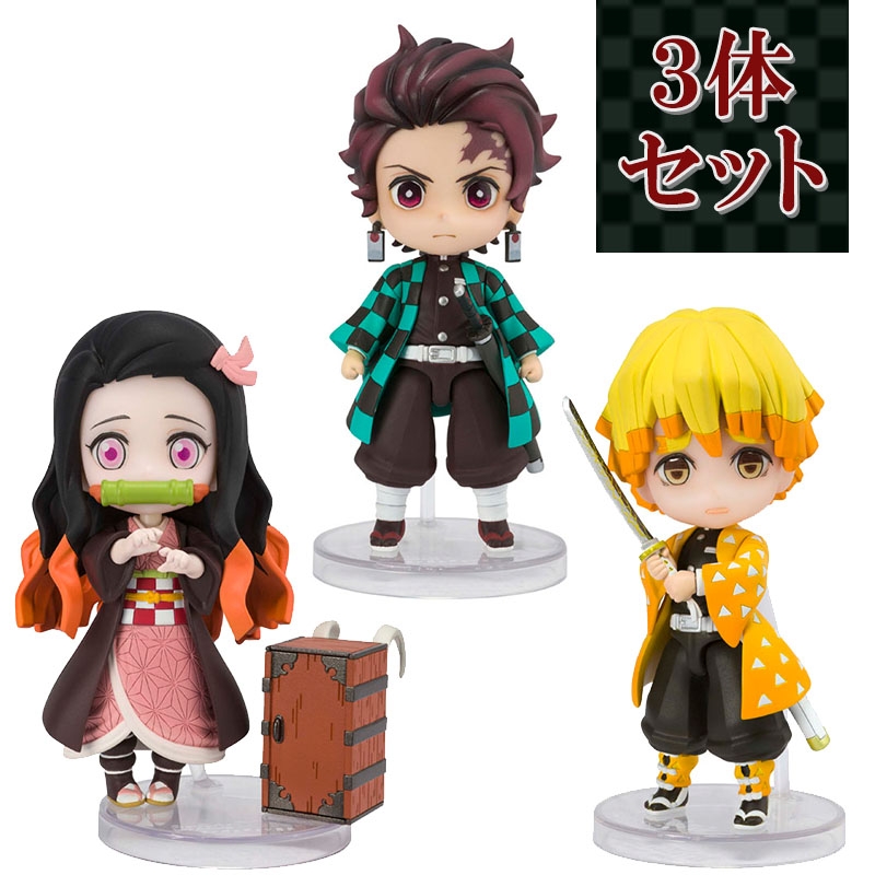 Figuarts mini 鬼滅の刃3体セット(竈門炭治郎、竈門禰豆子、我妻善逸