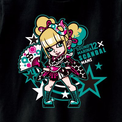 SOUND MARINA '12×SCANDAL コラボTシャツ（MAMI）【S】 : SCANDAL