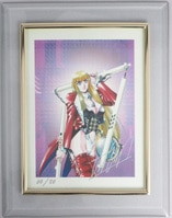 4165] 萩原一至 直筆サイン入りカラー複製イラスト「BASTARD!!」