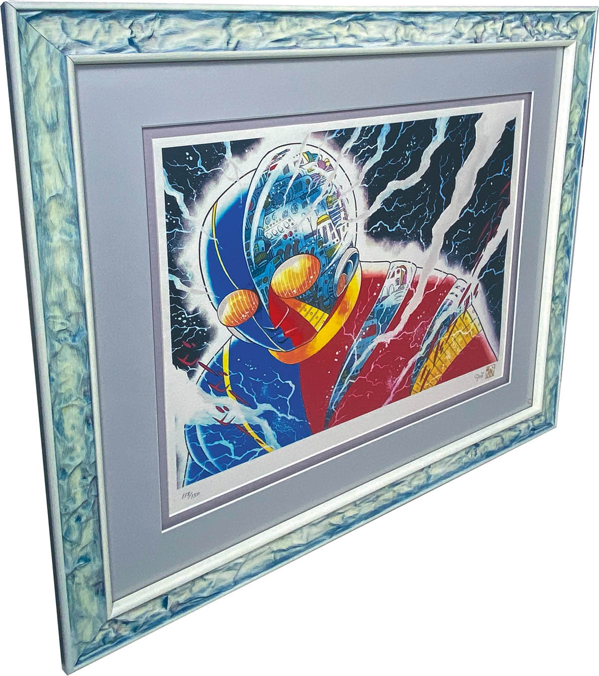 3017] 石ノ森章太郎 複製カラーイラスト 「人造人間キカイダー