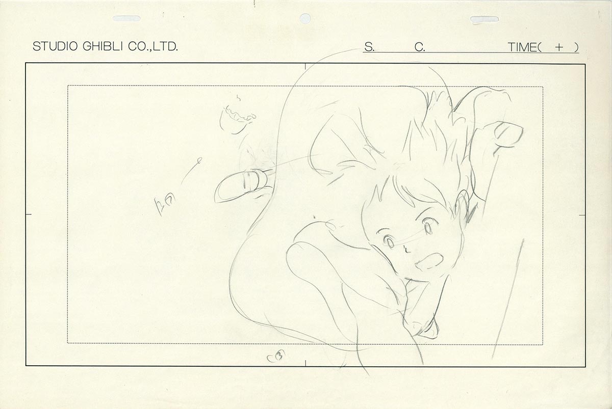 7048] 魔女の宅急便 ラフ原画 / 直筆:宮崎駿