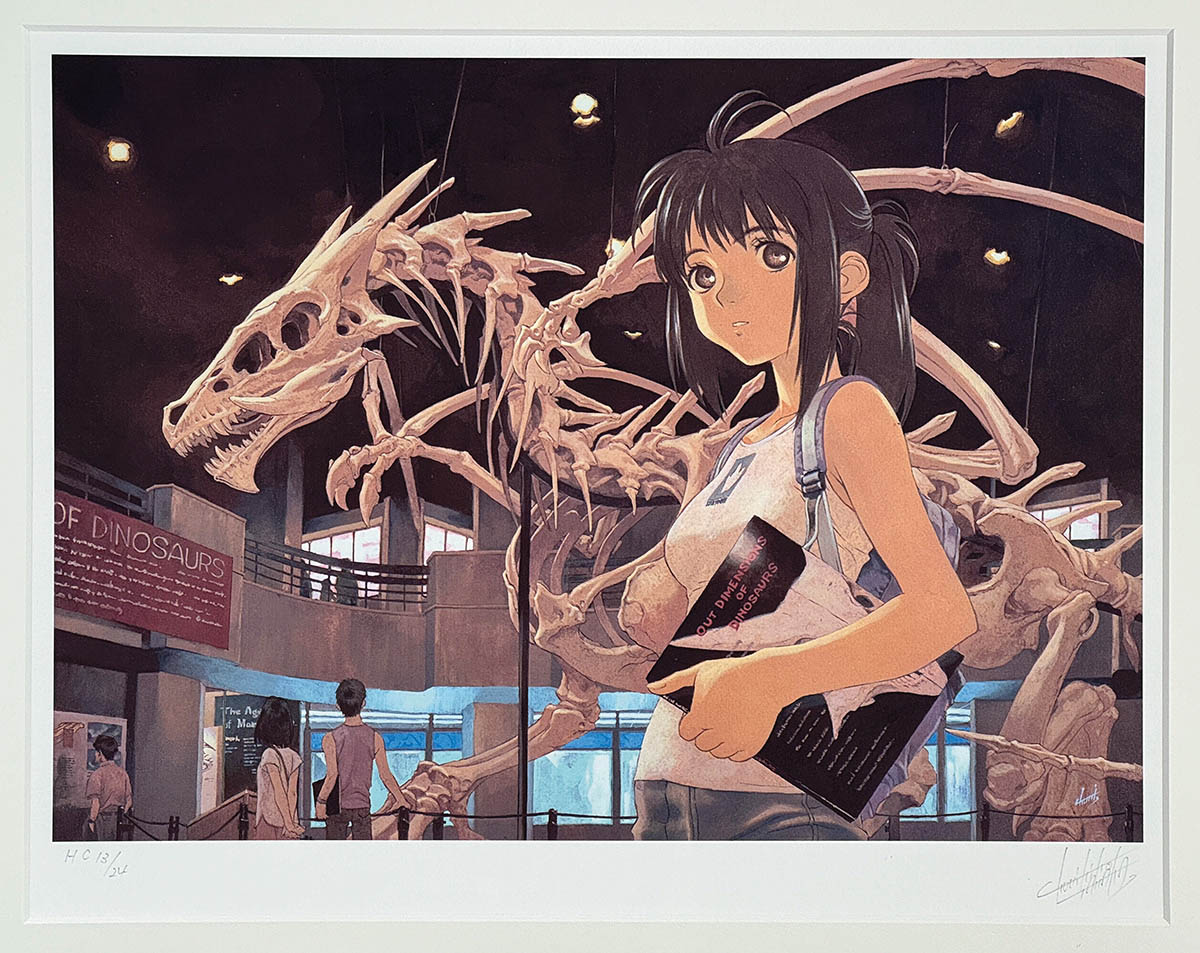 4162] 田中久仁彦 直筆サイン入りカラー複製イラスト 「あるありえない