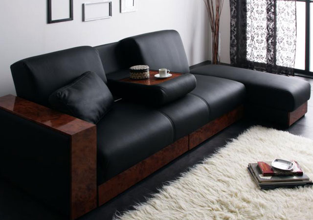 黒（ブラック）系のソファーベッド｜ハレノワ