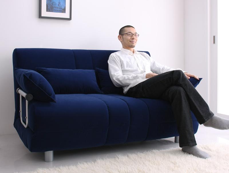 5秒でベッドになるカウチダブルソファーベッド｜ハレノワ