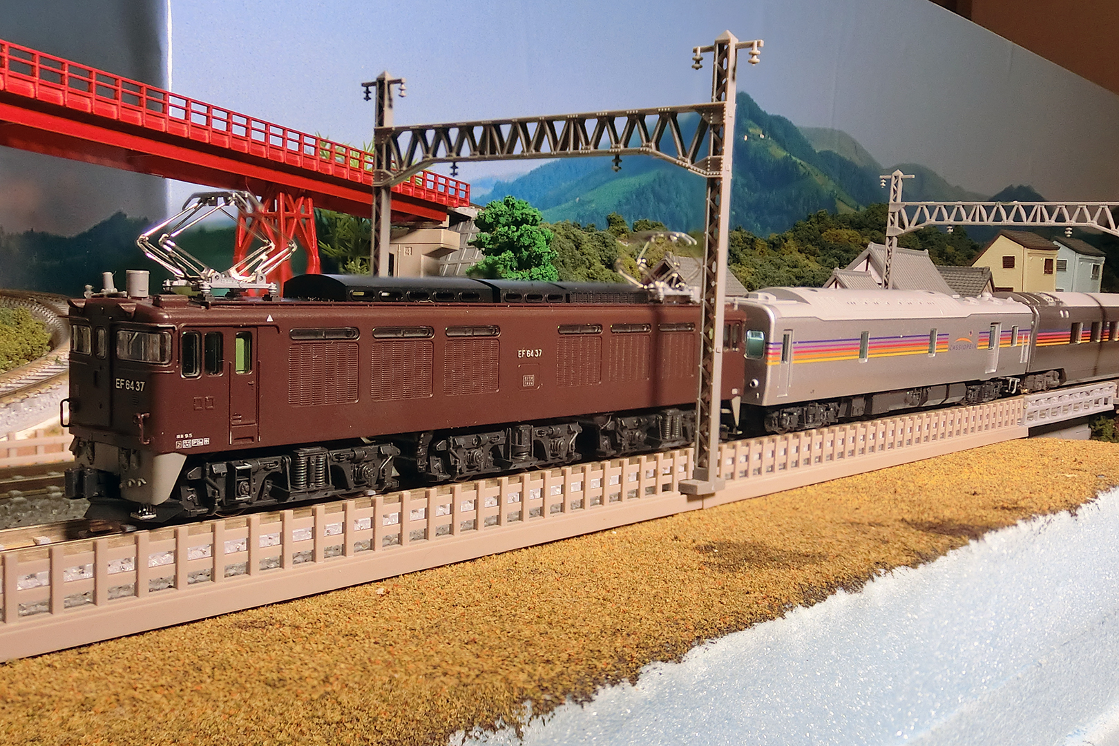 TOMIX 8541 カヤ27-500形 (カシオペア)(M) 入線: Nゲージ立川駅