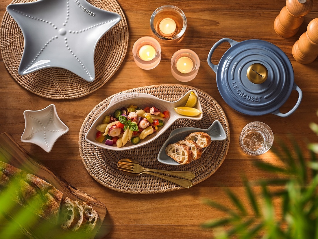 夏休みのおうちごはんの気分が上がる「ル・クルーゼ」のマリン風サマー