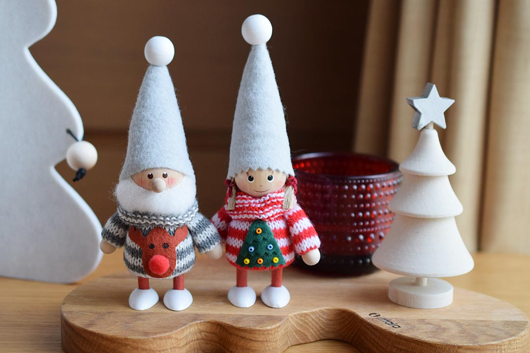 ノルディカニッセ ニットセーター女の子（ツリー） (ノルディカニッセ