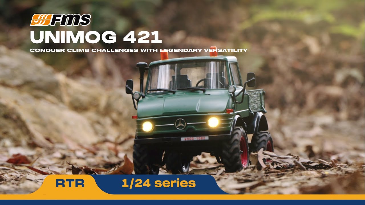 1:24 FCX24 Unimog 421 RTR RC Truck | Portal Axles | FMS Hobby