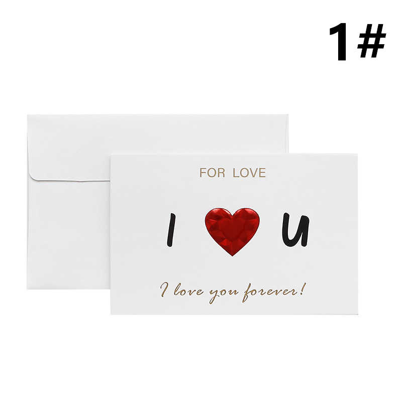 メッセージカード ハート柄 ひとことメッセージ バレンタインに♪ 封筒