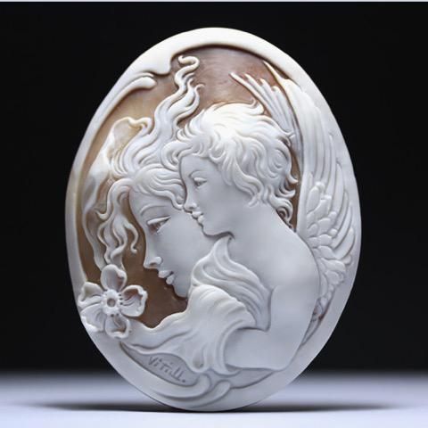 コレクションピース】シェルカメオルース「守護天使の導き」 作家