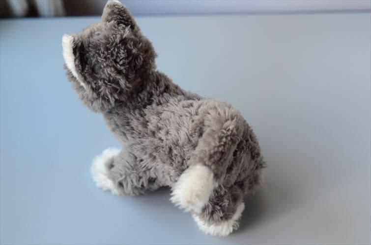 ヴィンテージ シュタイフ ドイツ製 グレーのネコ ぬいぐるみ