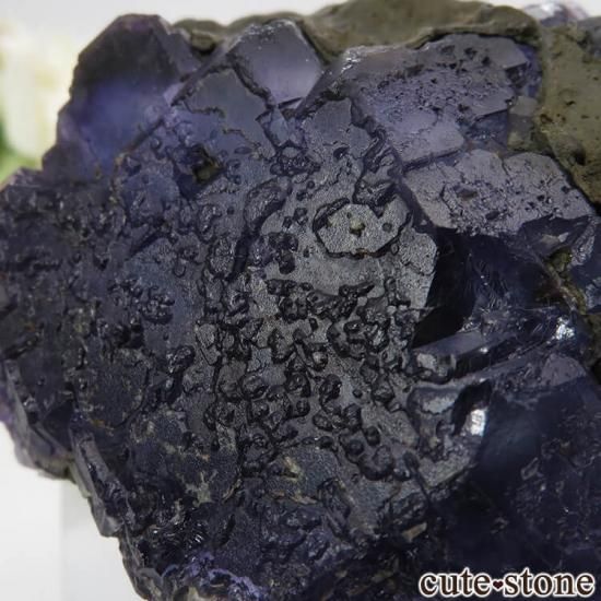 中国 福建省産 パープルフローライトの原石 No.35 - cute stone -