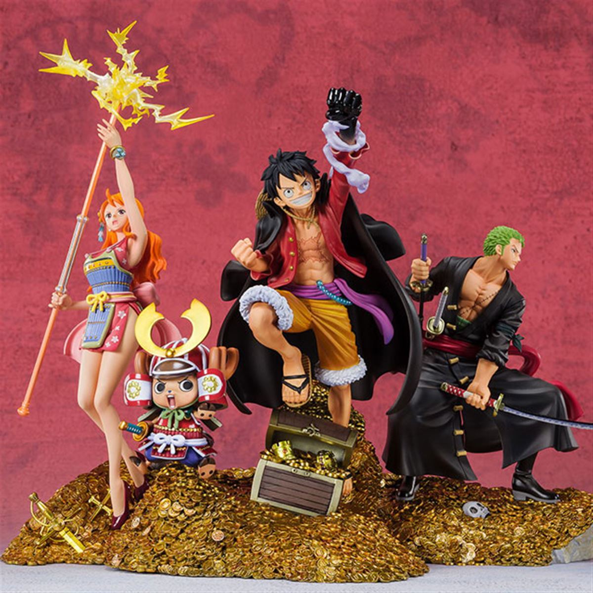 ONE PIECE」ルフィ/ゾロ/ナミの描き下ろしイラストを再現、バンダイ