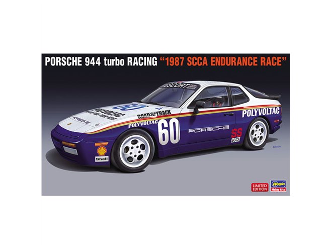 ハセガワ、1987年SCCA耐久レース参戦「ポルシェ 944ターボ」1/24模型を