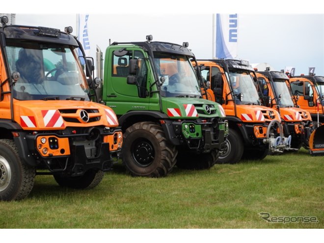 メルセデスベンツの特殊車両『ウニモグ』さらに万能に、新操作システム