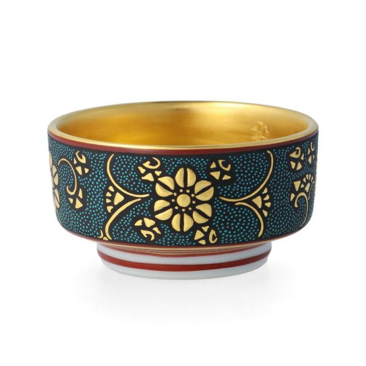 酒盃 盛金青粒 | 仲田錦玉 - 九谷焼専門店の陶らいふ