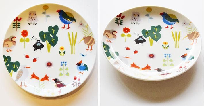 プチケーキ皿【地面の鳥】 - 小鳥の雑貨・洋服デザイン【KOTORITACHI】