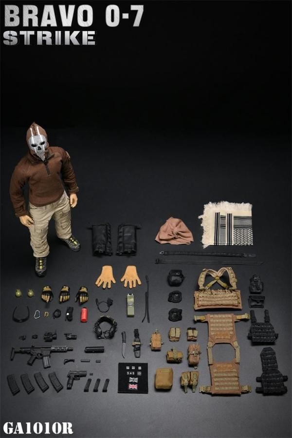 送料無料 1/6 General's Armoury GA1010R BRAVO 0-7 SAS 幽霊 欧米男性