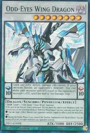 遊戯王 DIFO-EN098 覇王白竜オッドアイズ・ウィング・ドラゴン Odd