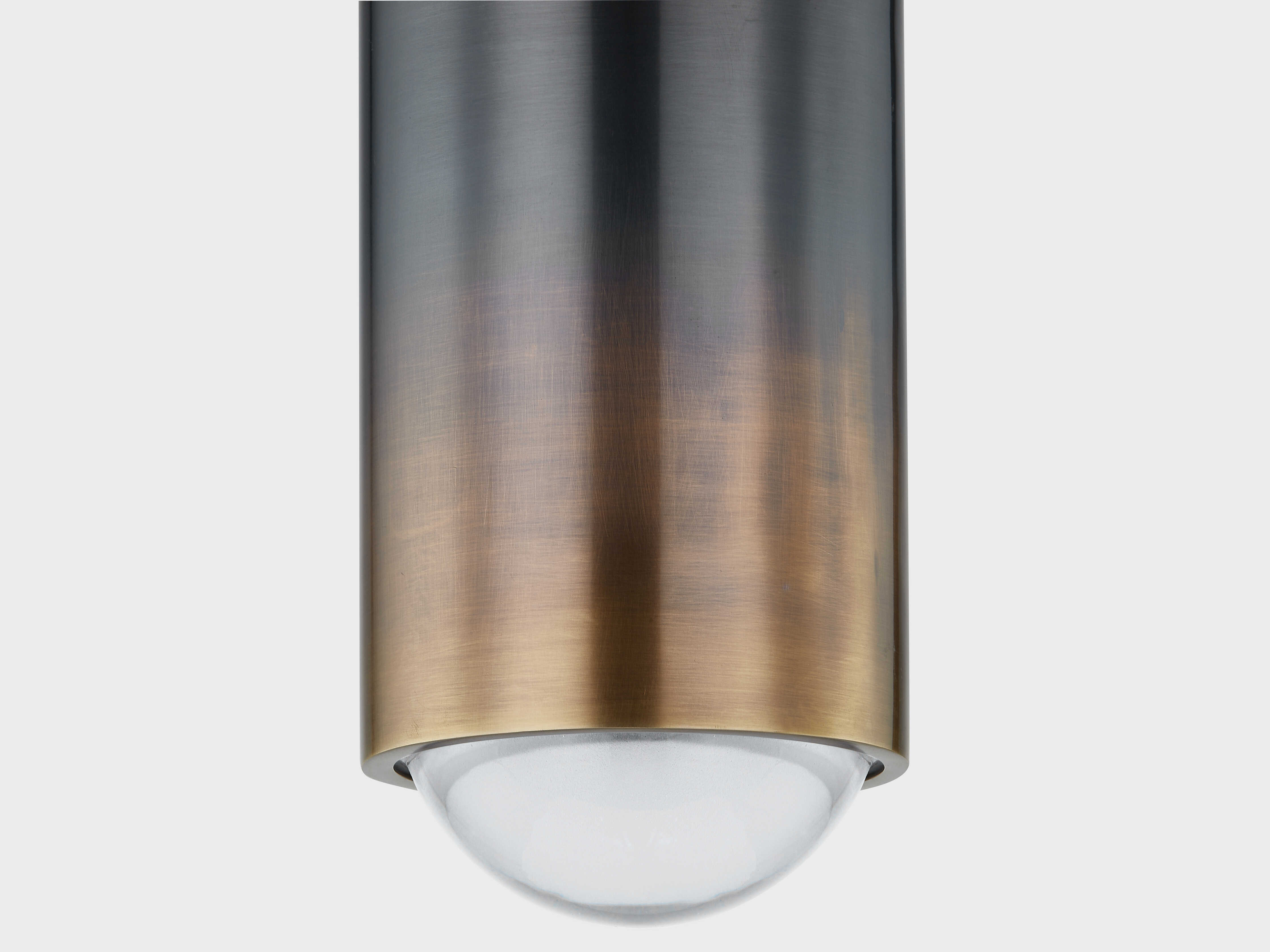 Hudson Valley Whately 1-Light Gradient Brass Cylinder Flush Mount