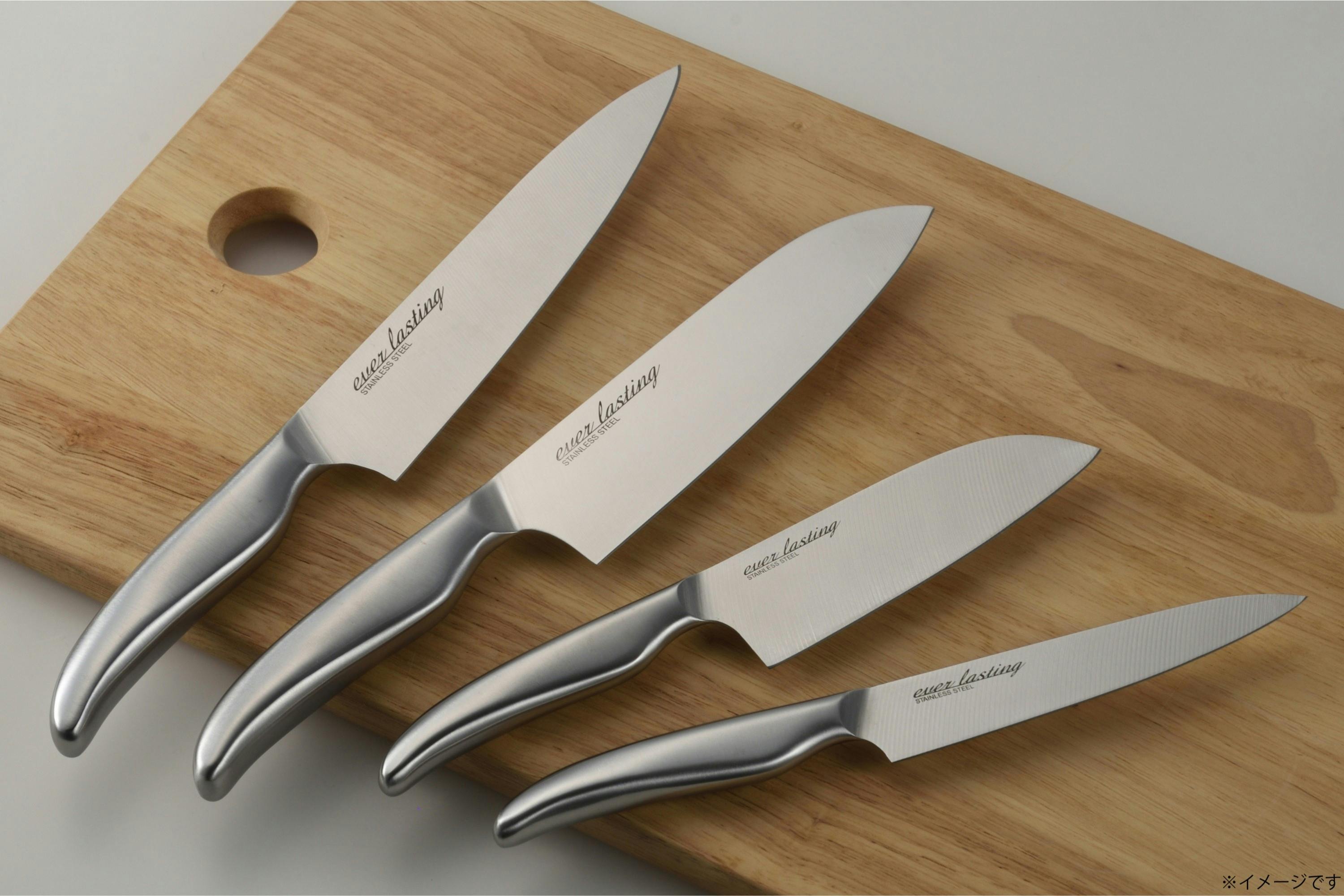 オールステンレス ペティナイフ 包丁 両刃 研ぎ直し可能 食洗機対応