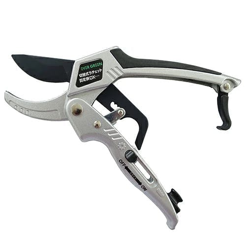 切替式ラチェット剪定鋏DX 大進 園芸ハサミ 農業 女性 庭 農作業