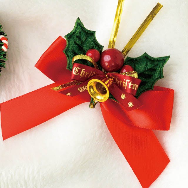 ヘッズ 小物－タイ－ワイヤー W110×D25×H95mm クリスマスフルリール