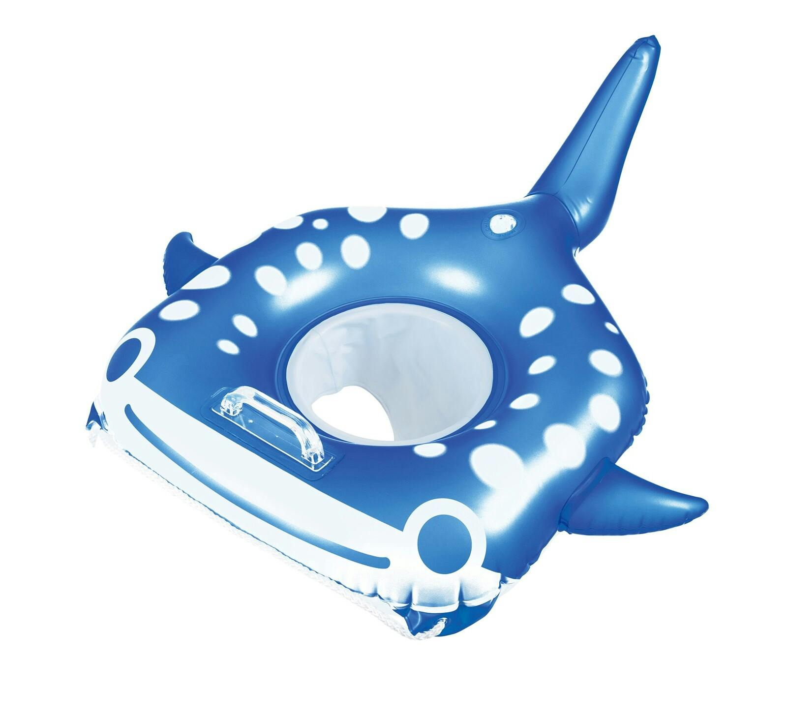 ベビー向け】 足抜きベビー浮輪55cm ジンベイザメ うきわ