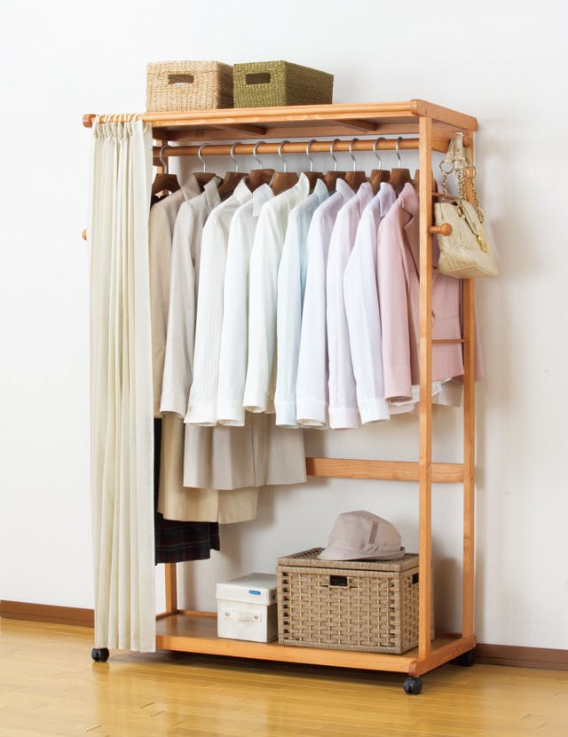 カーテン付き ハンガーラック ワードローブ」の人気商品一覧 | 安い