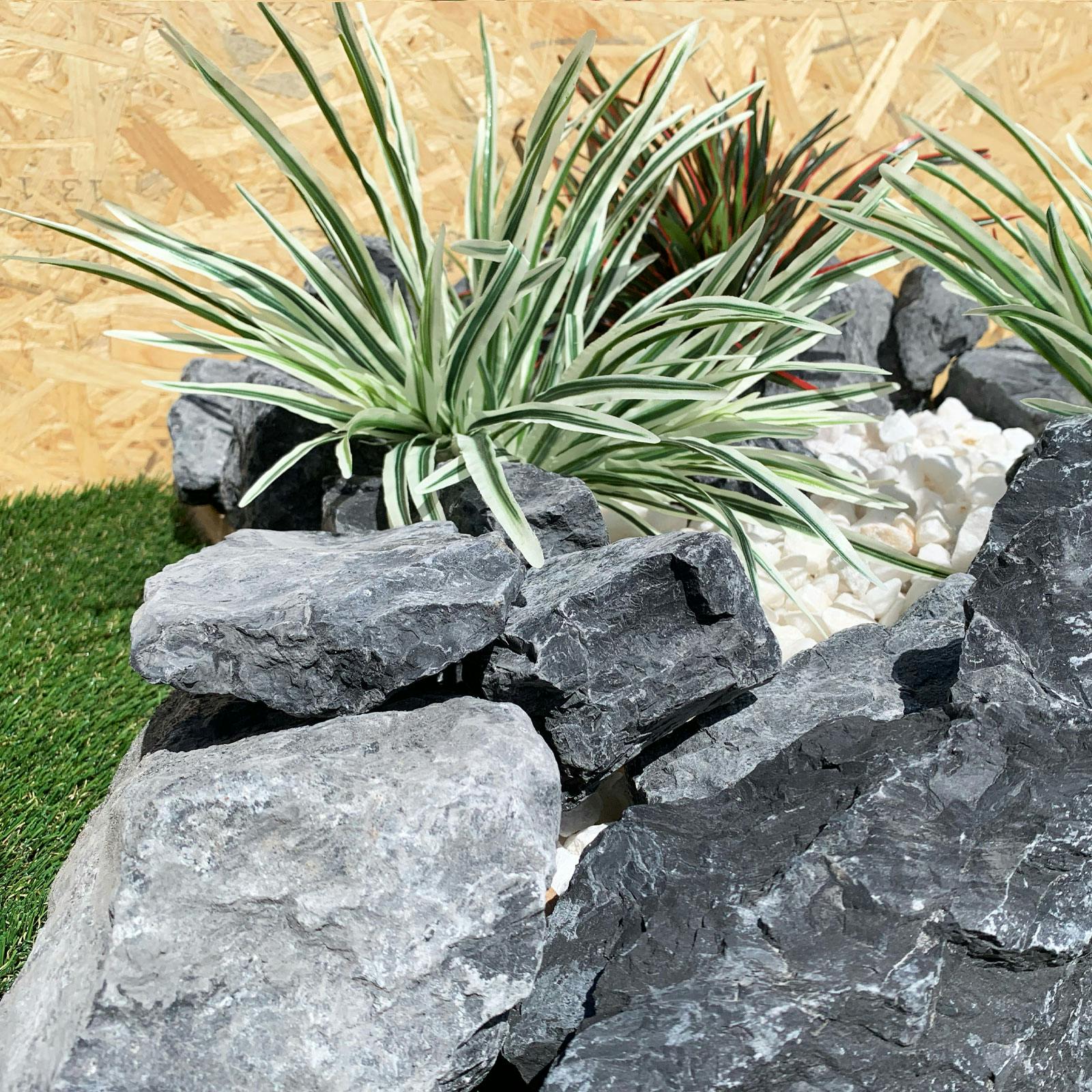 TAIKOH アッシュブラックゴロタ 90-120mm 20kg 12〜18個入り 天然