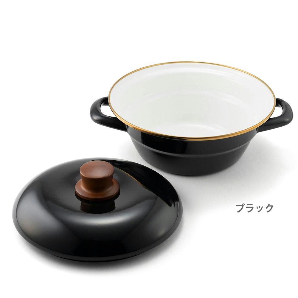 富士ホーロー 琺瑯土鍋 20cm IH対応 2L HD-20【卓上鍋 1人用 2人用