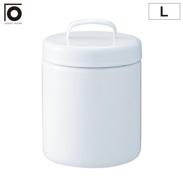 にちにち道具 レクタングルキャニスター ホワイト 野田琺瑯【保存容器