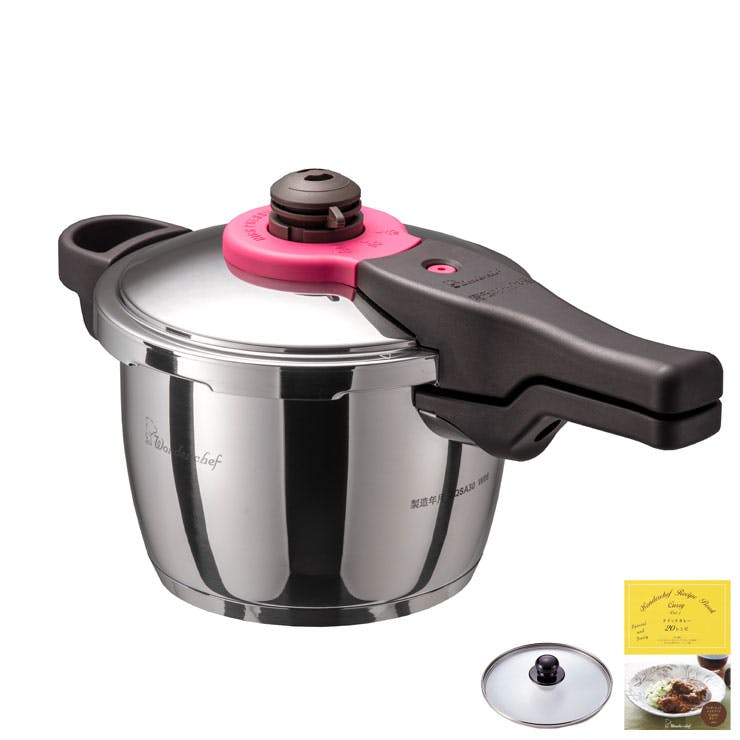 ワンダーシェフ プロ ミドルサイズ 両手 圧力鍋 10L IH対応 厳選レシピ