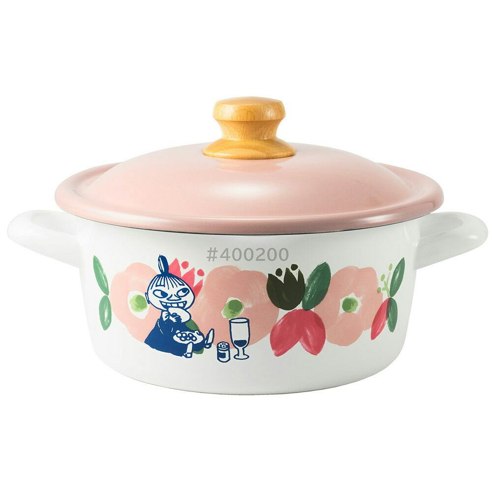 ムーミン フラワーガーデン ホーロー キャセロール 20cm 2.9L ガス火