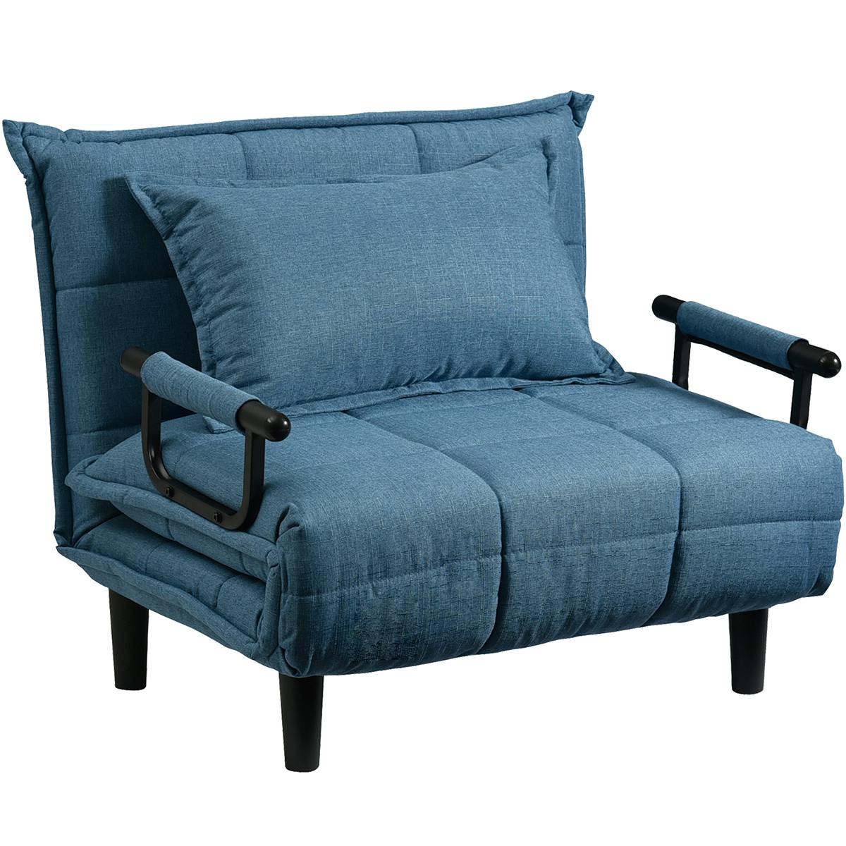 タマリビング ソファベッド ビータ4 BU ブルー(50000492) サイズ：(100