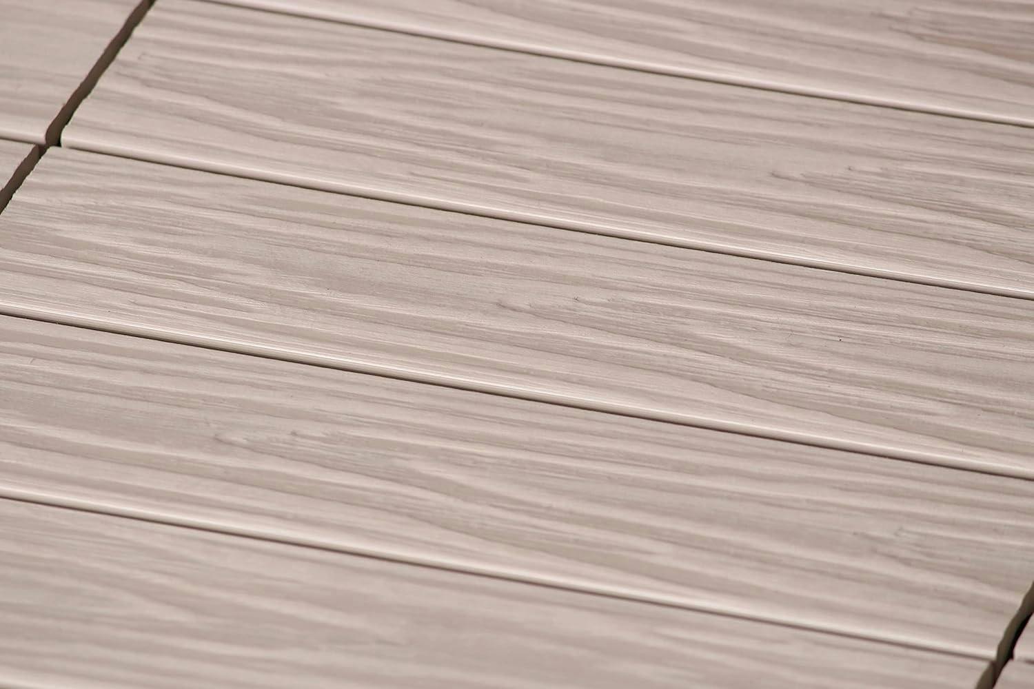 タック Living Out WPCデッキパネル 木目調 9枚組 ホワイト TAN-175-9