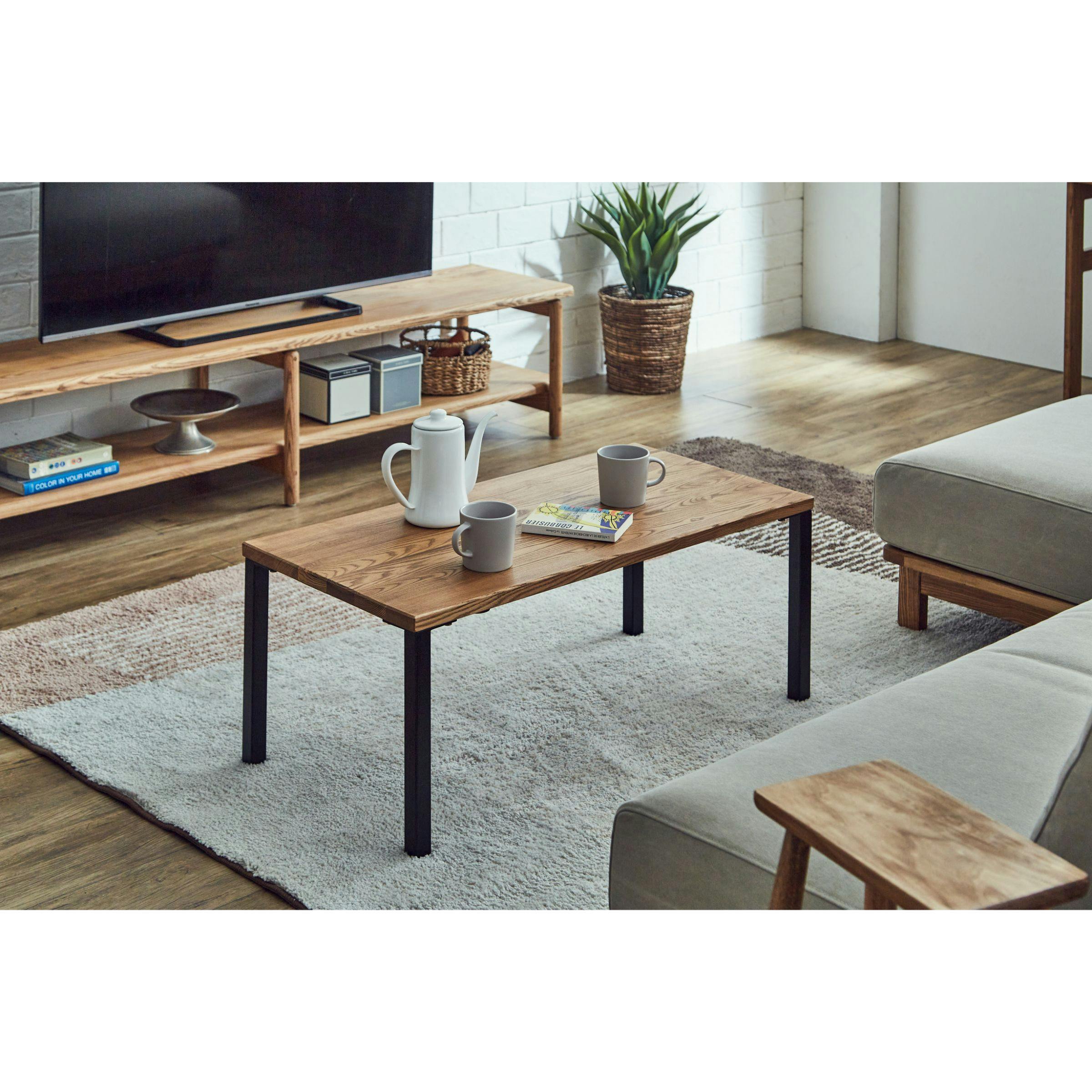 nora. センターテーブル ベラ ナチュラル リビングテーブル 木脚 木製