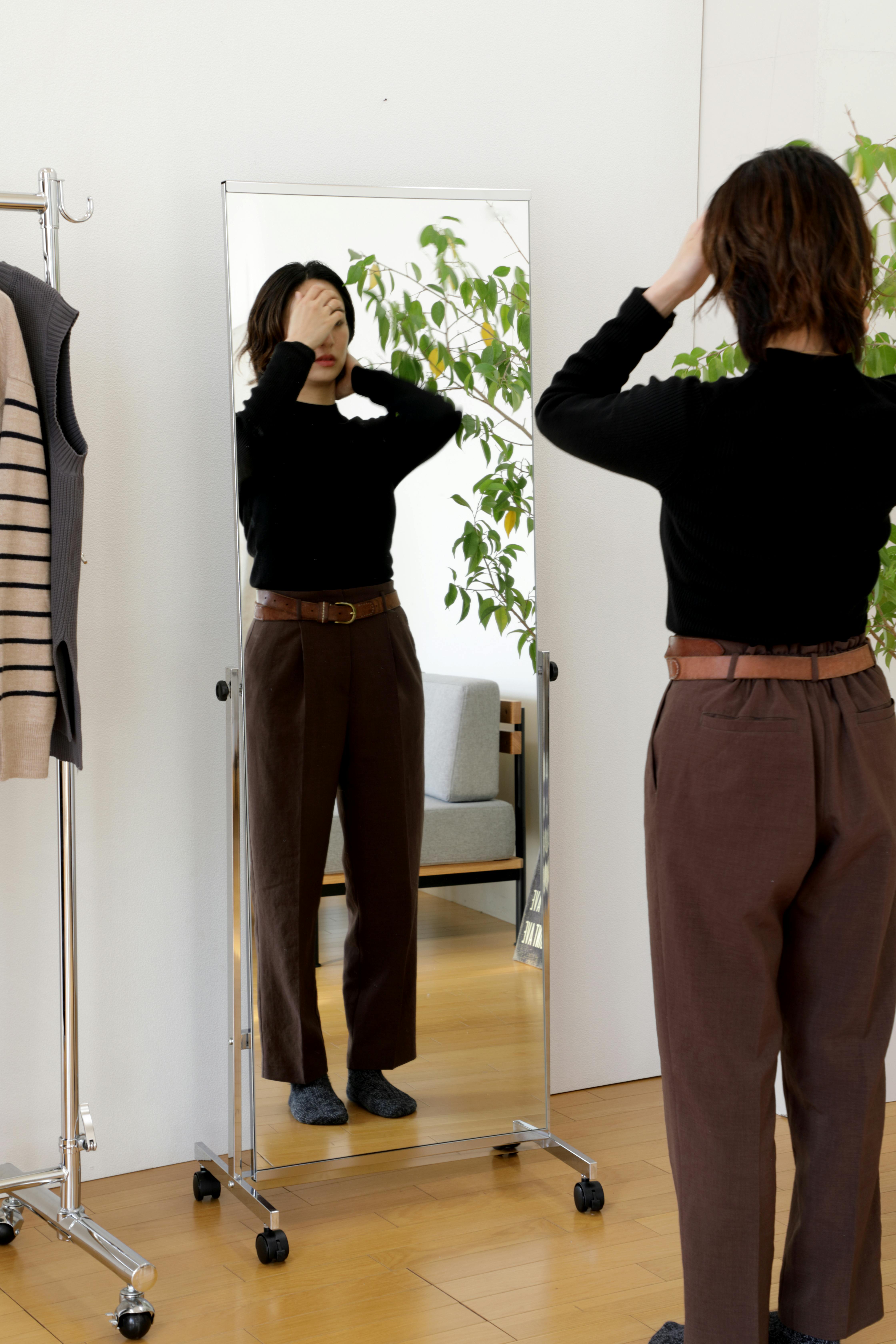 KOEKI 弘益 UTILITY P-1126M スタンドミラー 57×36×158.5 鏡：50×147