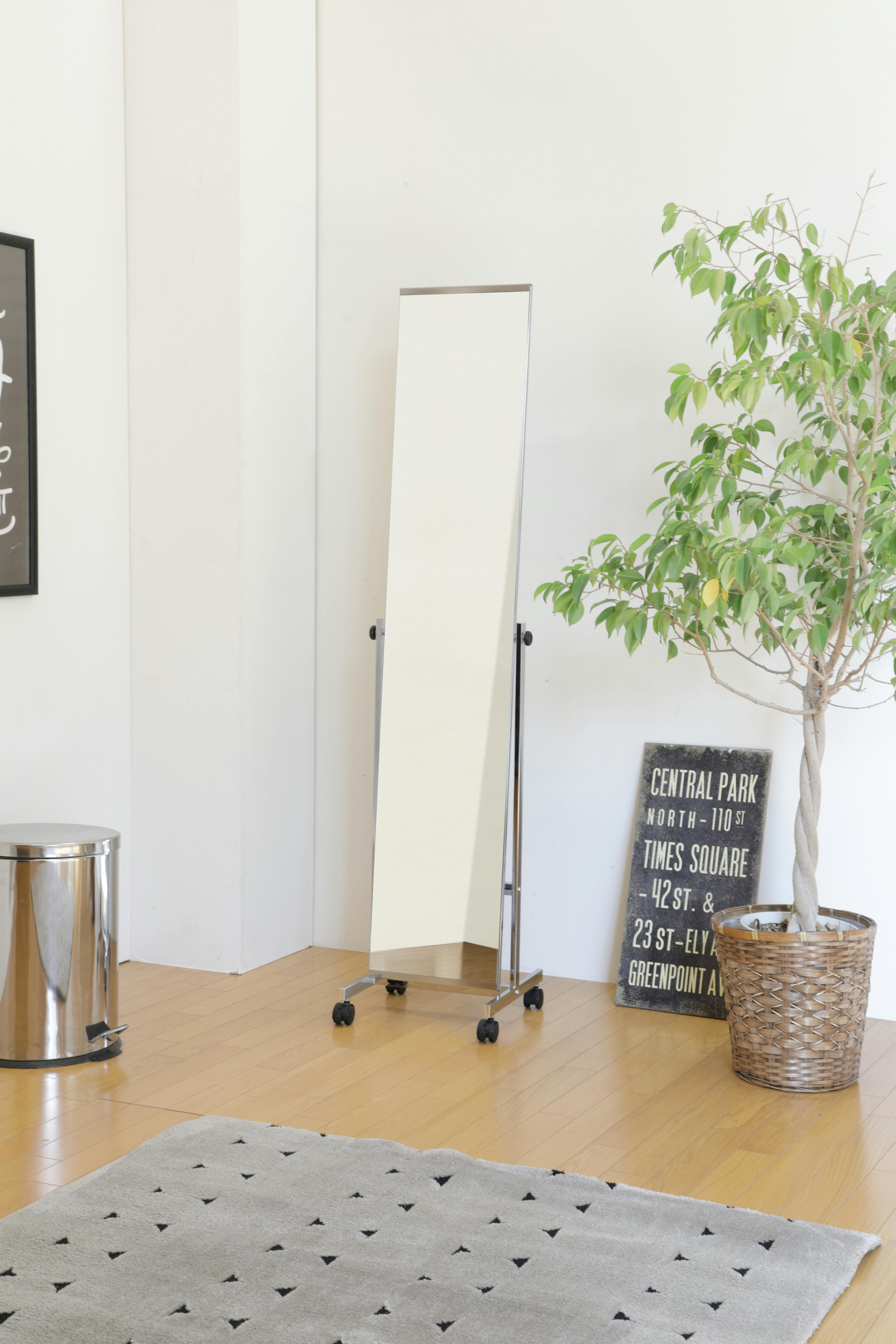 KOEKI 弘益 UTILITY P-5526M スタンドミラー 37×36×158.5 鏡：30×147