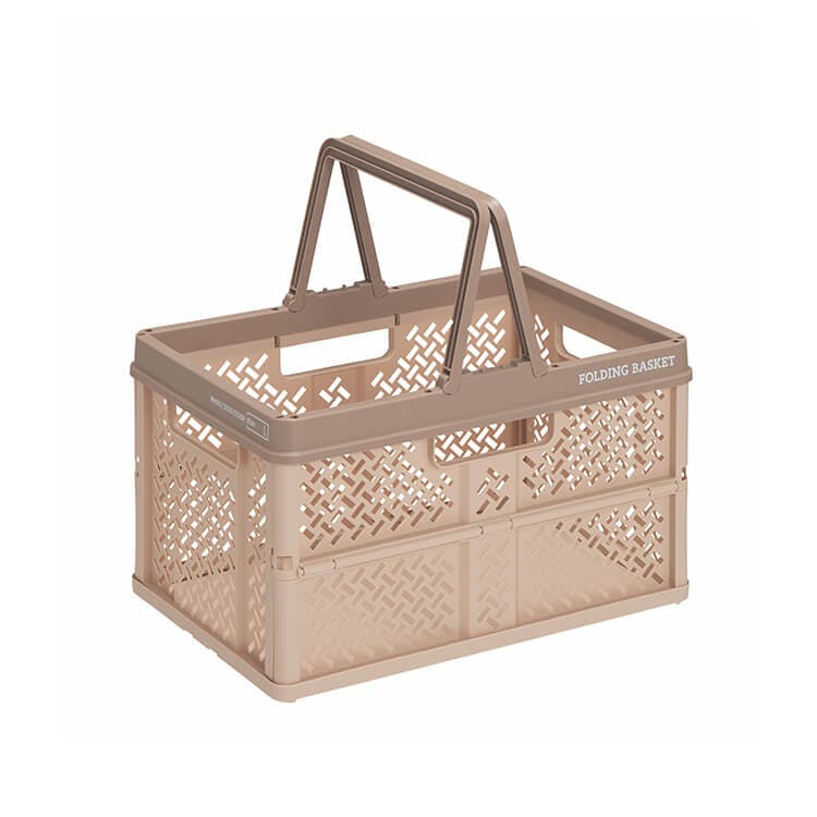 天馬 プロフィックス 折りたたみバスケットハンドル付き L ベージュ