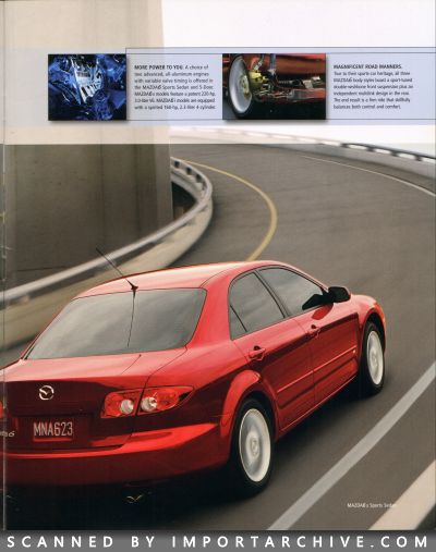 2004 Mazda 6 Brochure (Late Version) - ImportArchive
