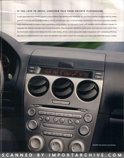 2004 Mazda 6 Brochure (Late Version) - ImportArchive