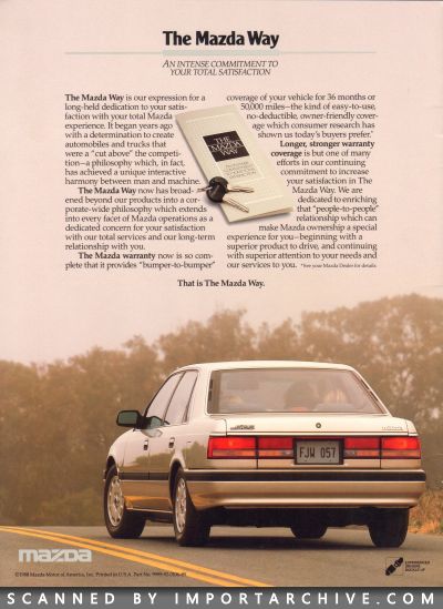 1989 Mazda 626 Brochure - ImportArchive