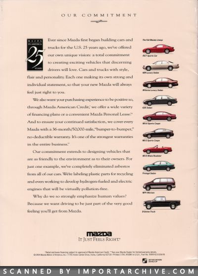 1995 Mazda 626 Brochure - ImportArchive